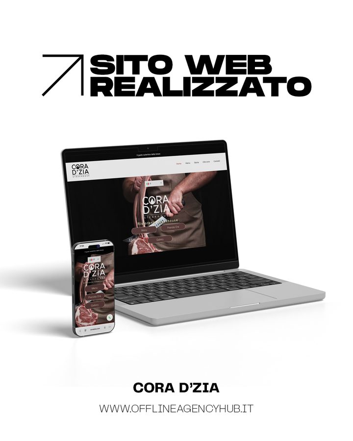 Sito web realizzato per Cora D'Zia