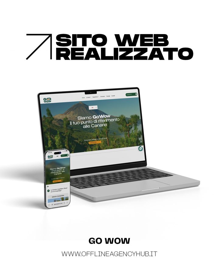 Sito web realizzato per Go Wow